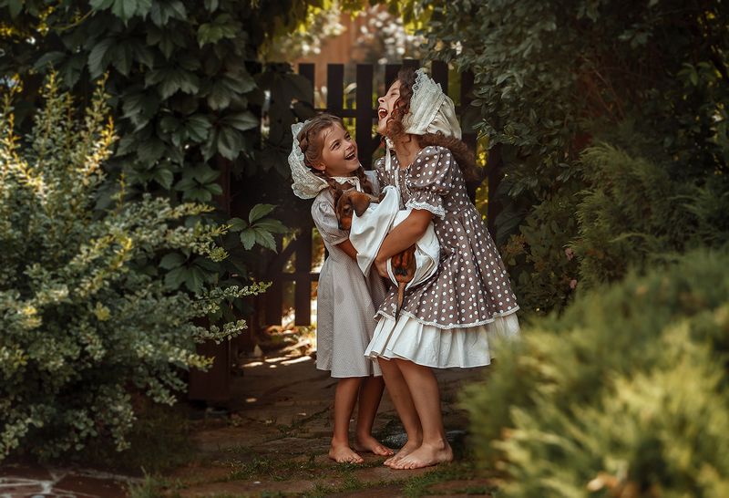 Как мы мыли щенка... фото превью