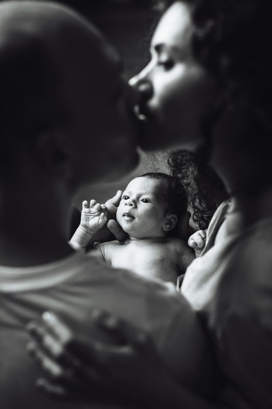 love, любовь, семья, новорожденный, поцелуй, жизнь love фото превью