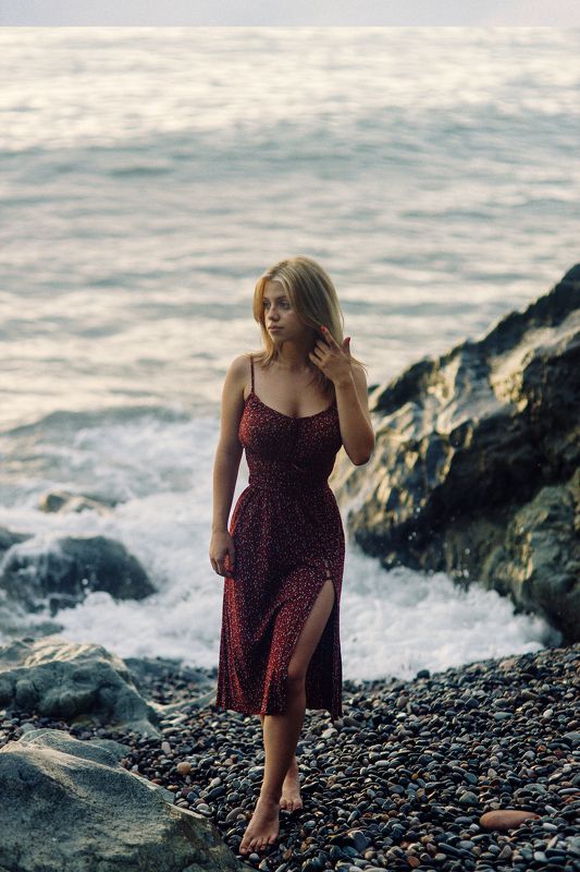 portrait, woman, sensual, model, beauty, sexy, sea Лиза фото превью