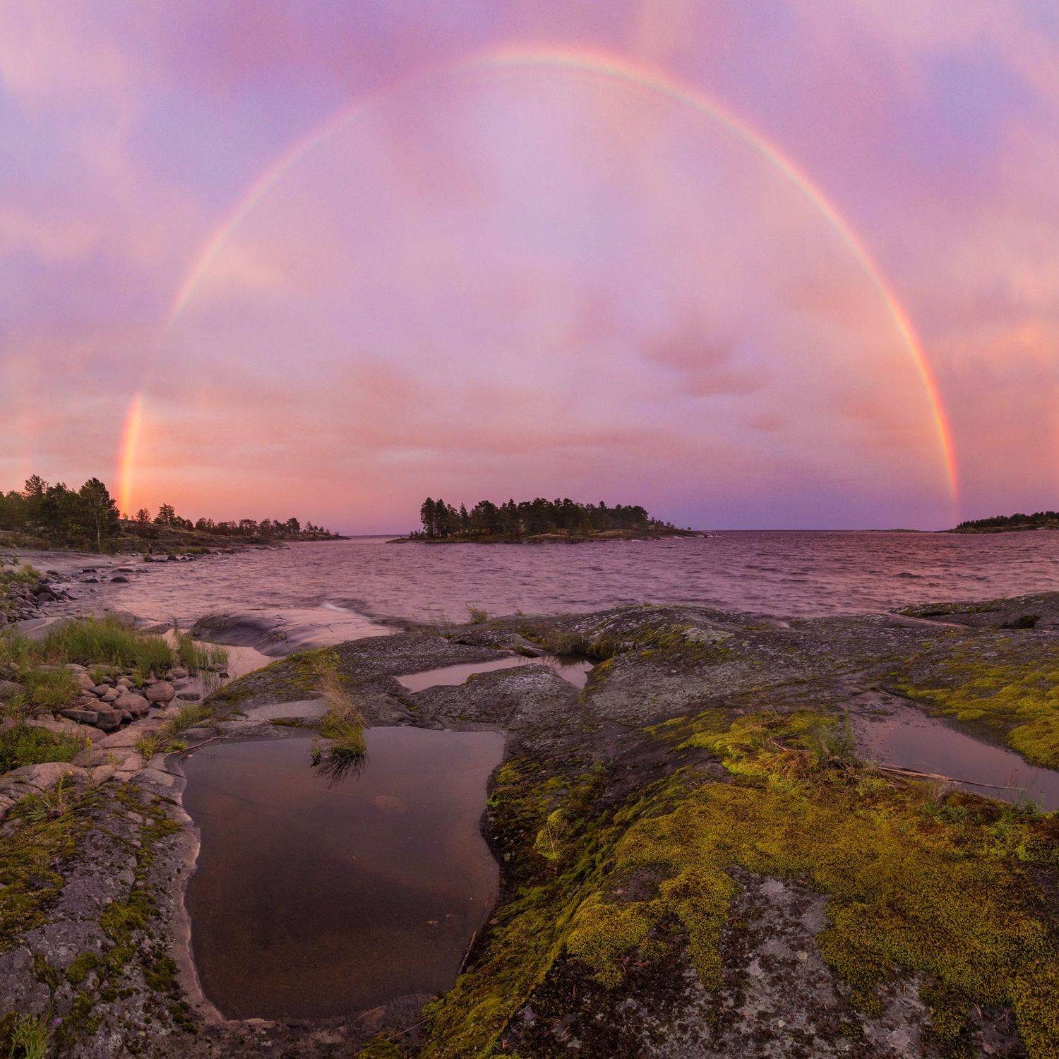 ладога, белые ночи, шхеры, рассвет ,карелия, ладожское озеро, Павел Ващенков