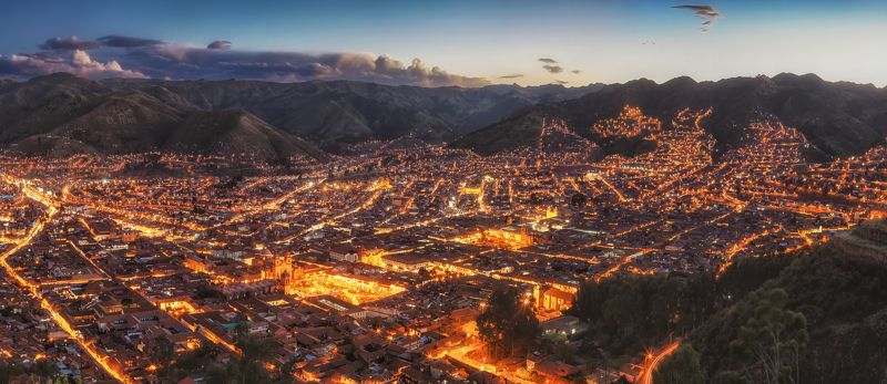 cusco, peru, inca, eruption, куско, перу, инки, ночь, лава, извержение Cusco eruption фото превью