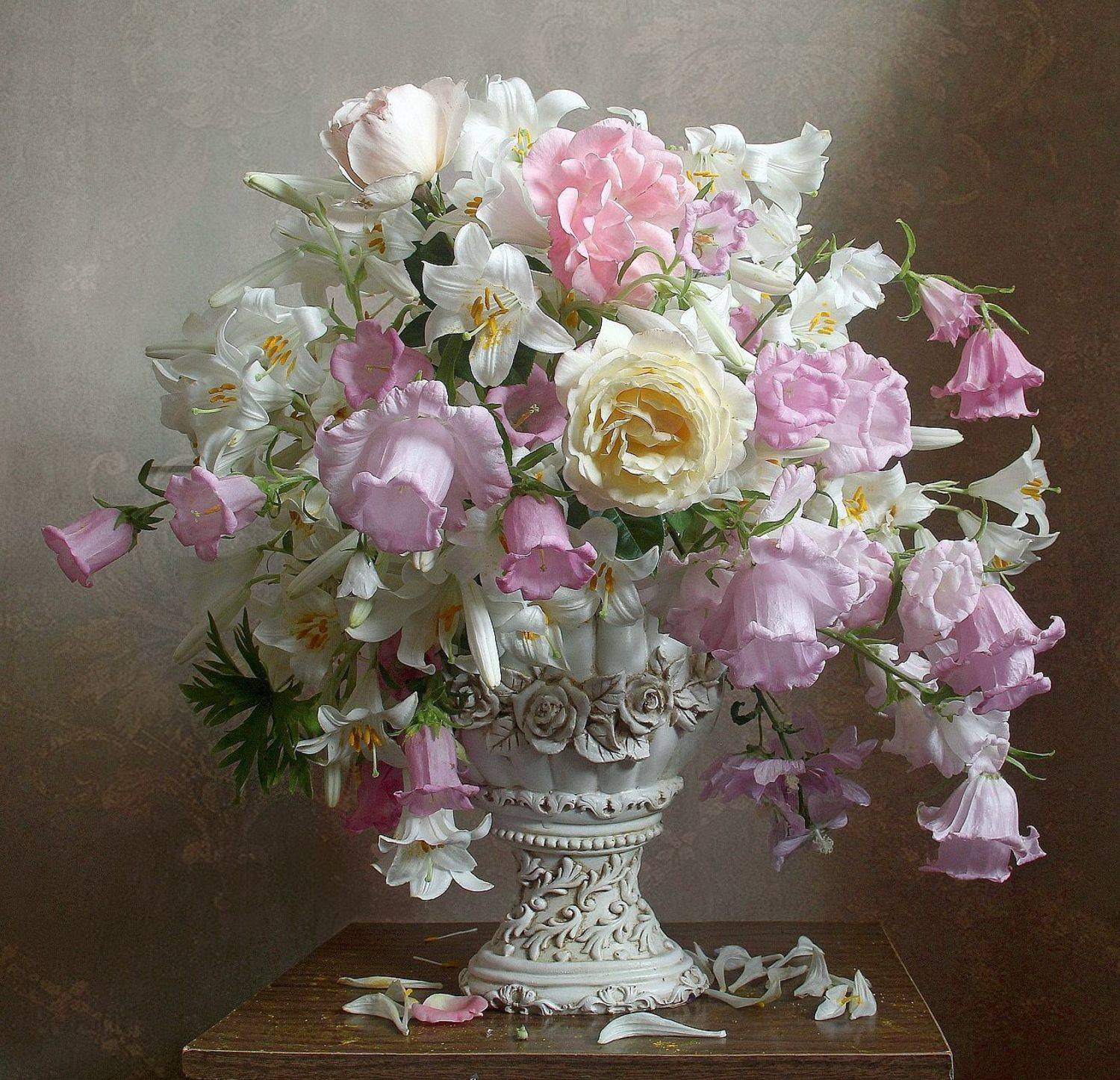 натюрморт, цветы, колокольчики, лето, марина филатова, Марина Филатова