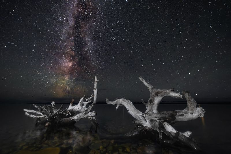 хубсугул, ночь, млечный путь,съемка звезд, астрофото Ночь у Хубсугула фото превью