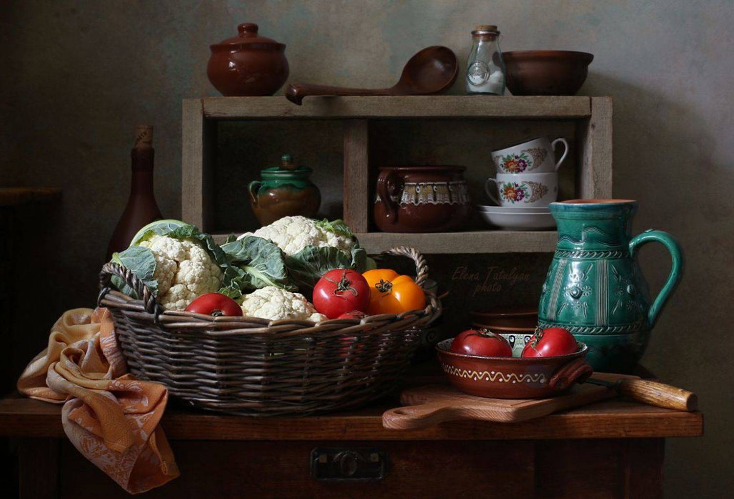 овощи, помидоры, капуста, Елена Татульян