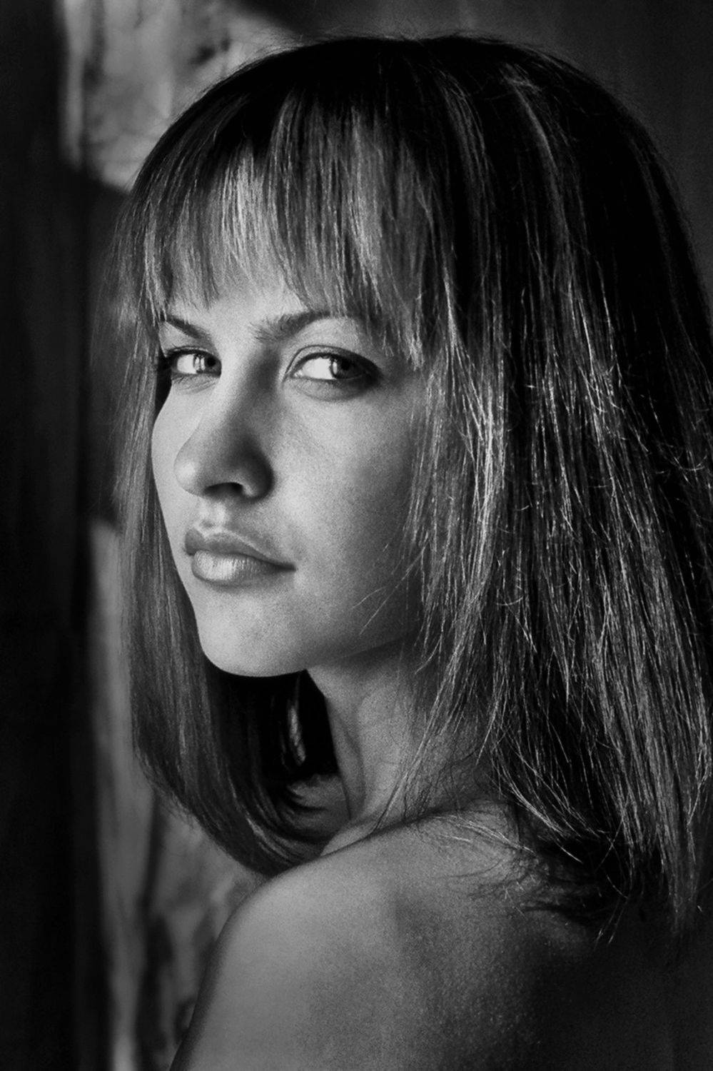 девушка, портрет, глаза, взгляд, волосы, апатиты, Николай Смоляк