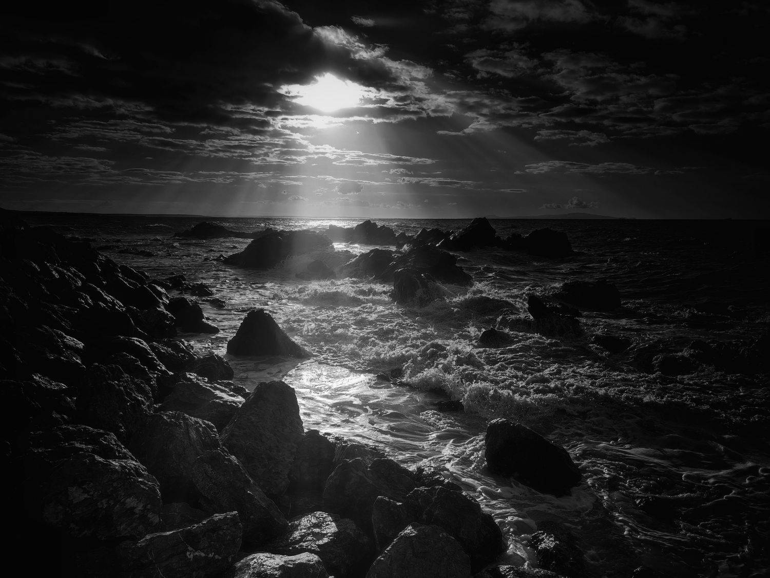 black and white, bnw,  film, fine, fishing , sea art , sky, light, clouds seascape, landascape, Benaissa Ilyes