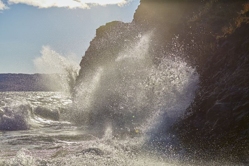 Осенние шторма на Байкале фото превью
