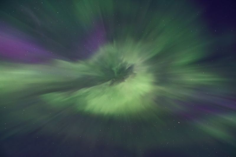 aurora borealis, северное сияние, коми, Корона Aurora Borealis фото превью