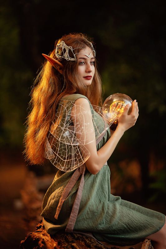 портрет, портретная фотография, эльф, сказочная фотосессия  фото превью