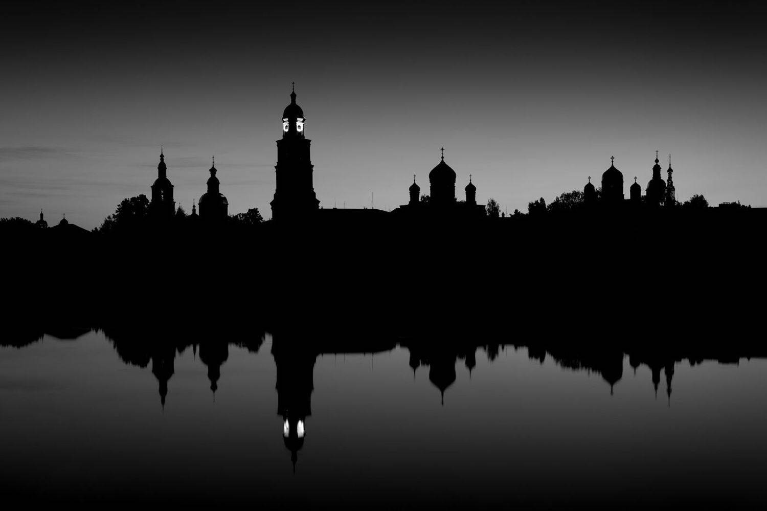 ночь река монастырь лето, Архипкин Александр