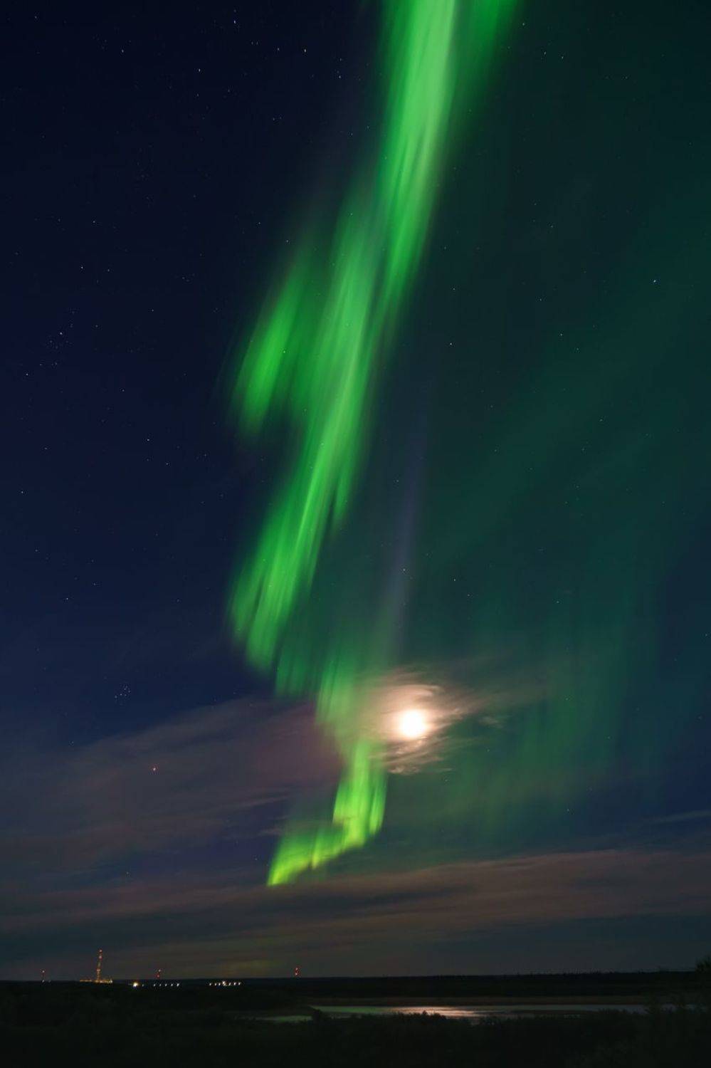 печора, северное сияние, коми, Игорь Подобаев