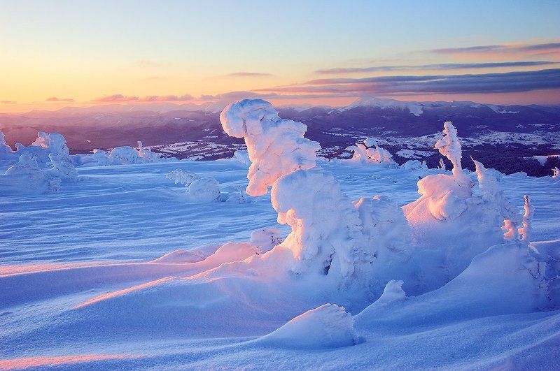 Karpaty, Landscape, Mountains, Nikon, Sunrise, Восход, Горы, Карпати, Пейзаж Sunrise фото превью