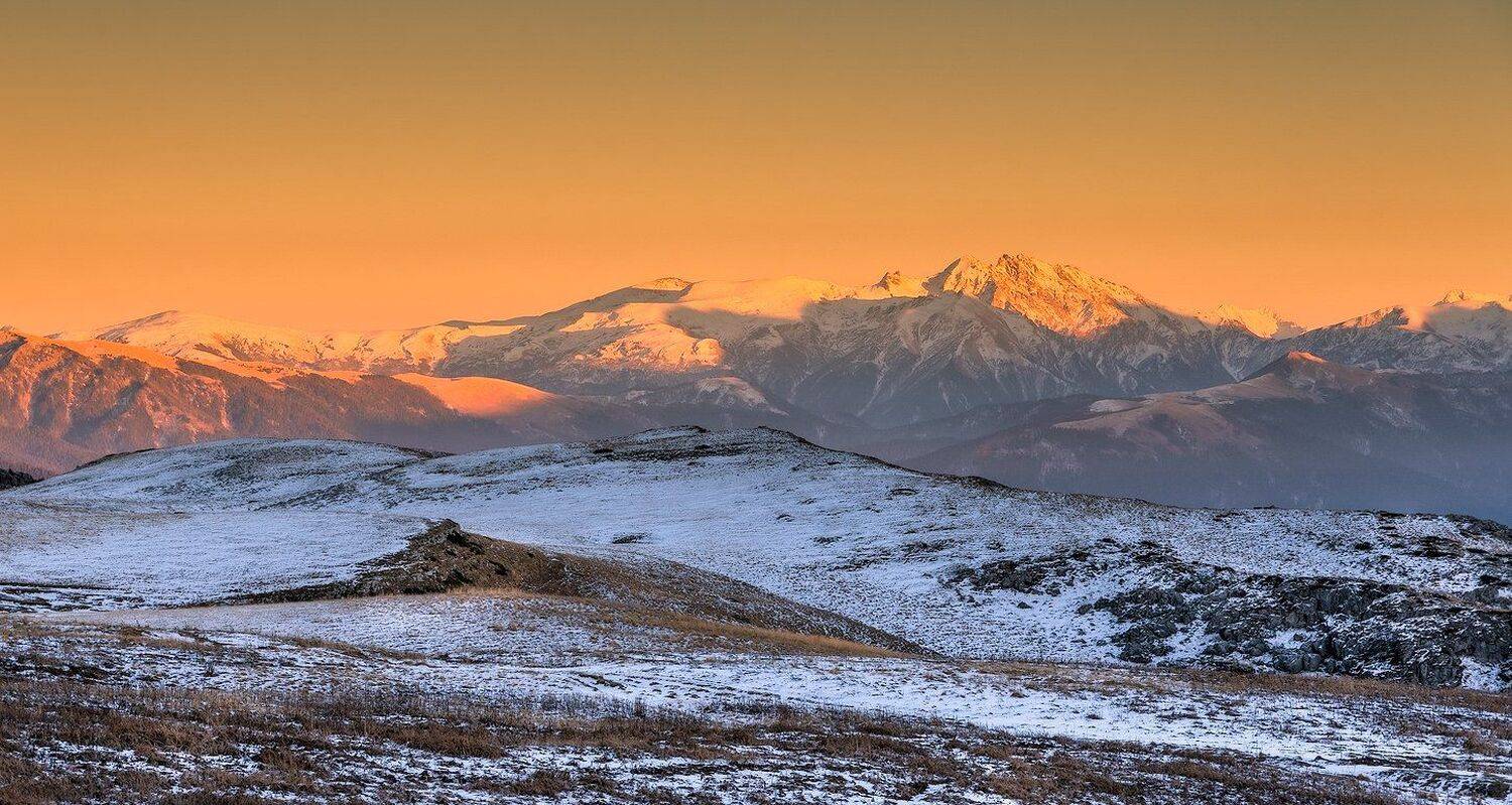 Закат, Лаго - наки. плато, Осень, Олег