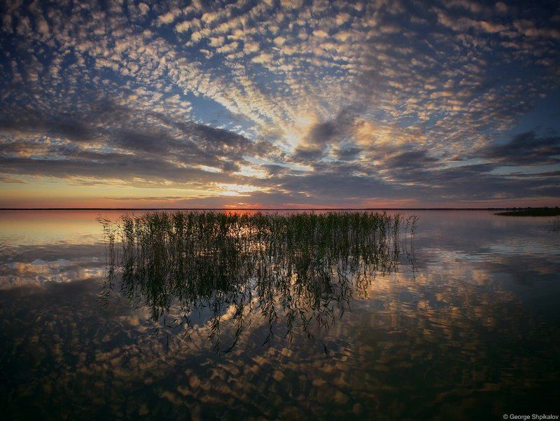 Вечер на озере фото превью