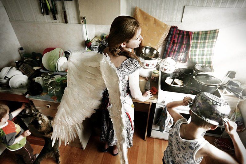 #angel, #mother, L #heart \