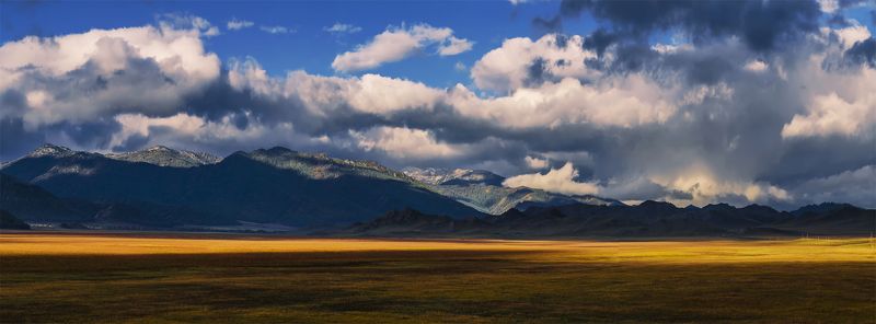 Алтай, Горный алтай, Горы, Курай, Осень, Панорама, Пейзаж, Природа, Путешествие, Сибирь, Степь, Туризм По степям фото превью
