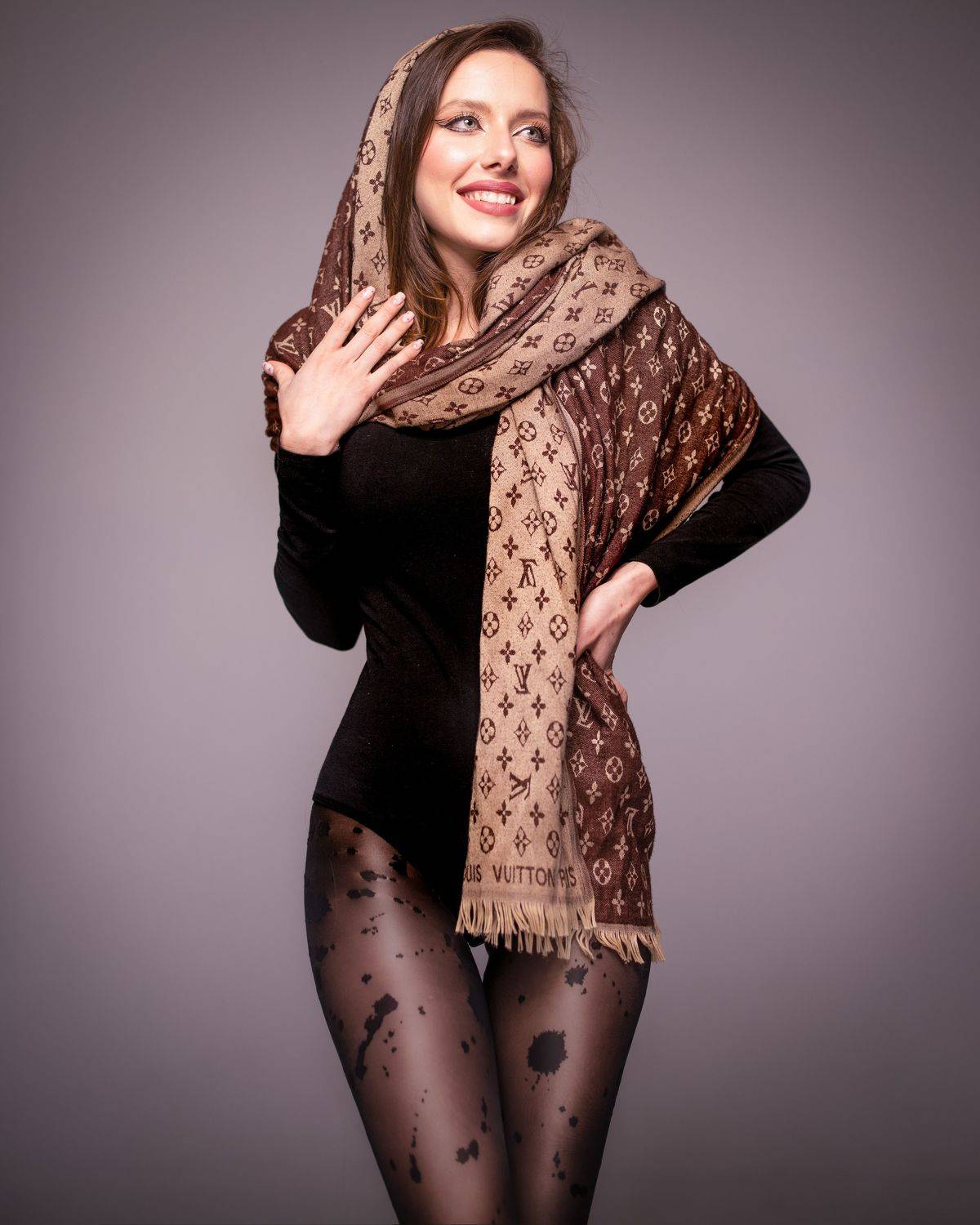 девушка, красивая, боди, колготки, портрет, Дмитрий Александров