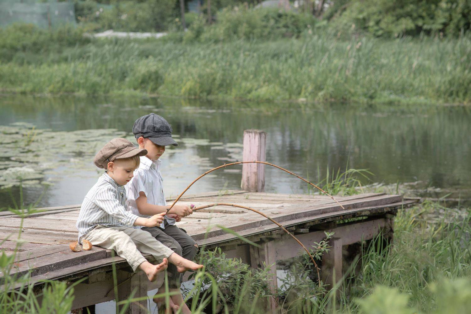рыбалка, дети, мальчики, Боровикова Анна
