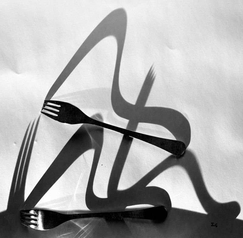 ВИЛКИ ТЕНИ  СКУЛЬПТУРНАЯ УОМПОЗИЦИЯ фото превью