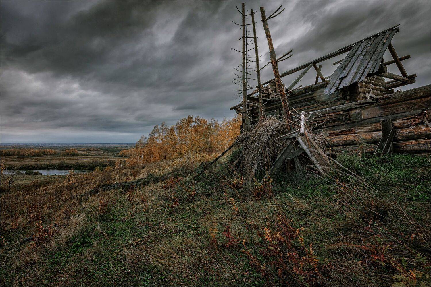 пейзаж, кинодекорации, осень, александр никитинский, Никитинский Александр