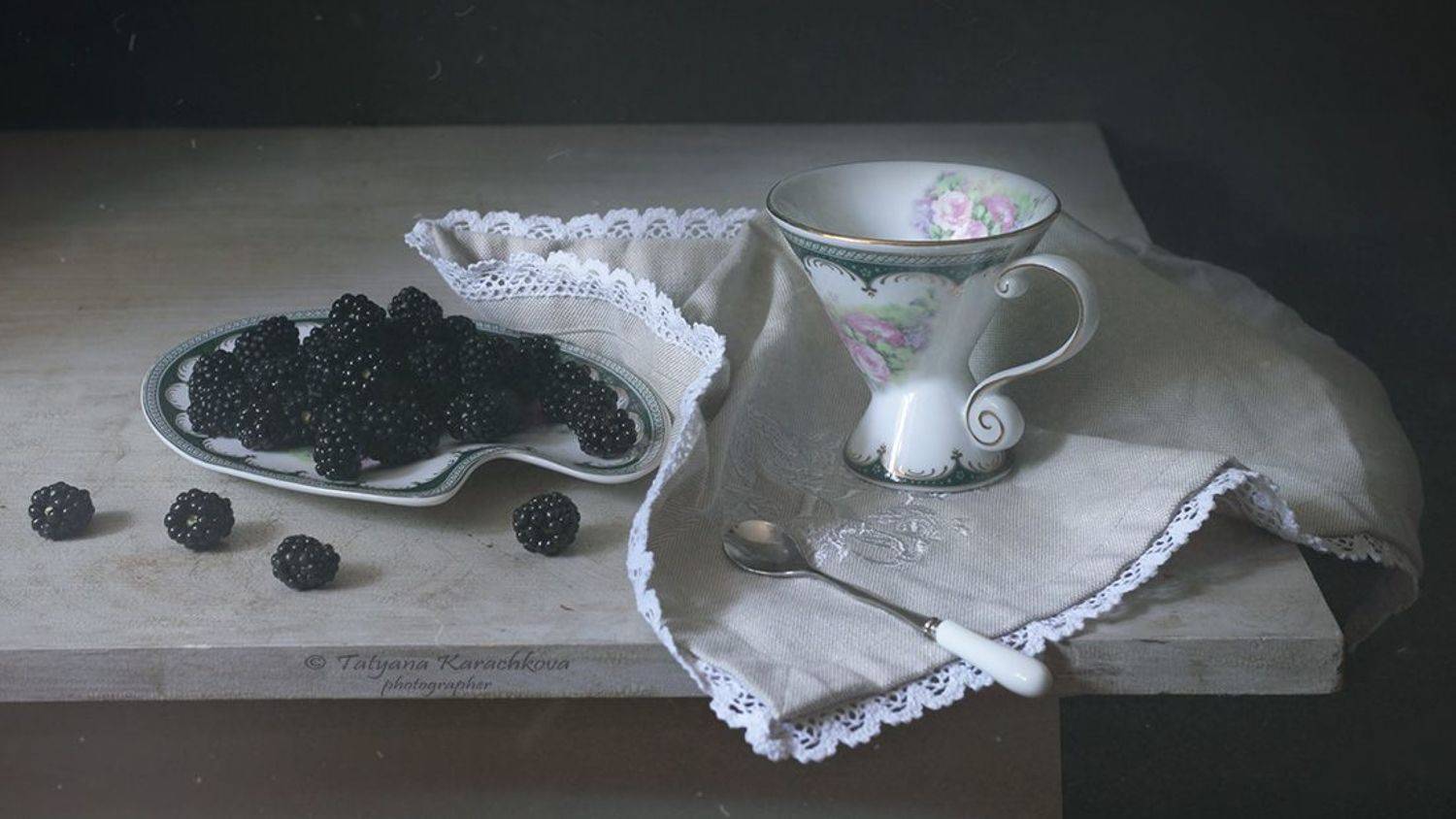 натюрморт, ягоды, лето, ежевика, Tatyana Karachkova