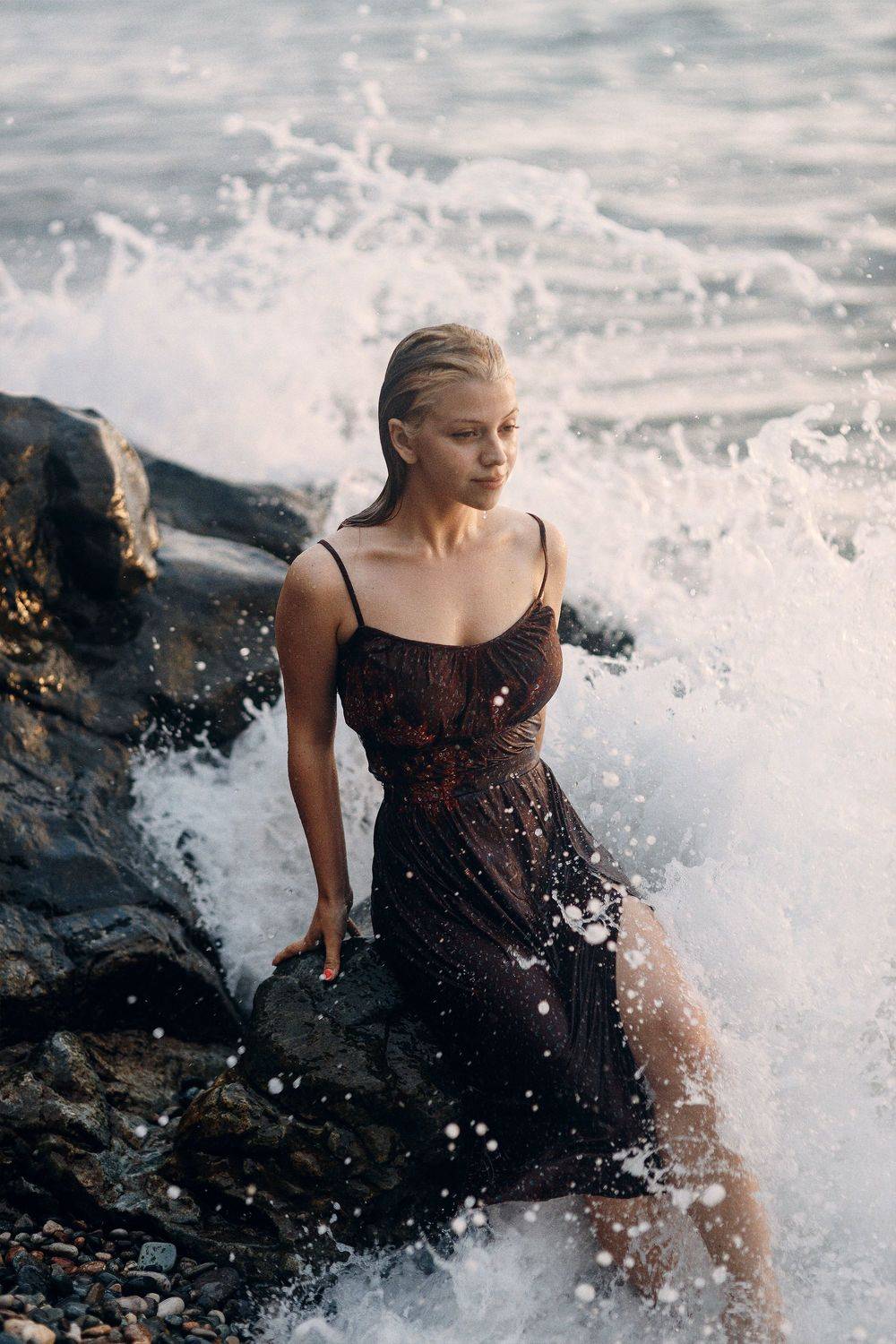 portrait, woman, sensual, model, beauty, sexy, sea, Павел Возмищев