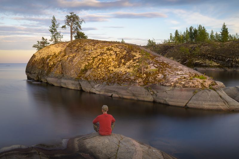 ладога, карелия, острова, шхеры, дзен, селфи Карельский дзен фото превью