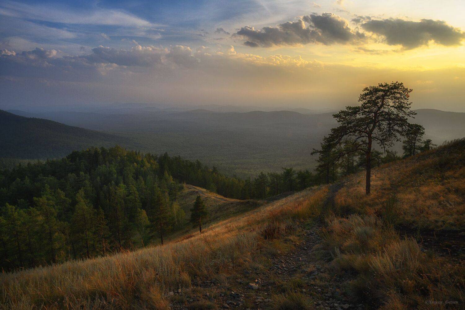 пейзаж, лето, горы, урал, россия, егоза, Евгений Гецев