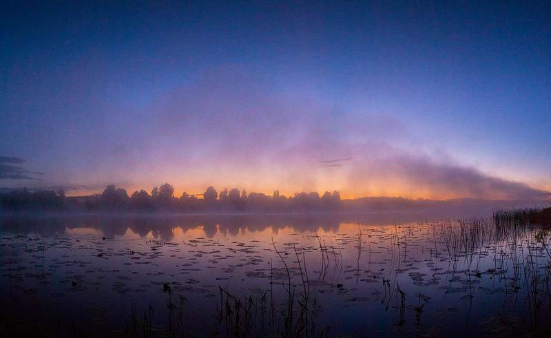 Панорама рассвета фото превью