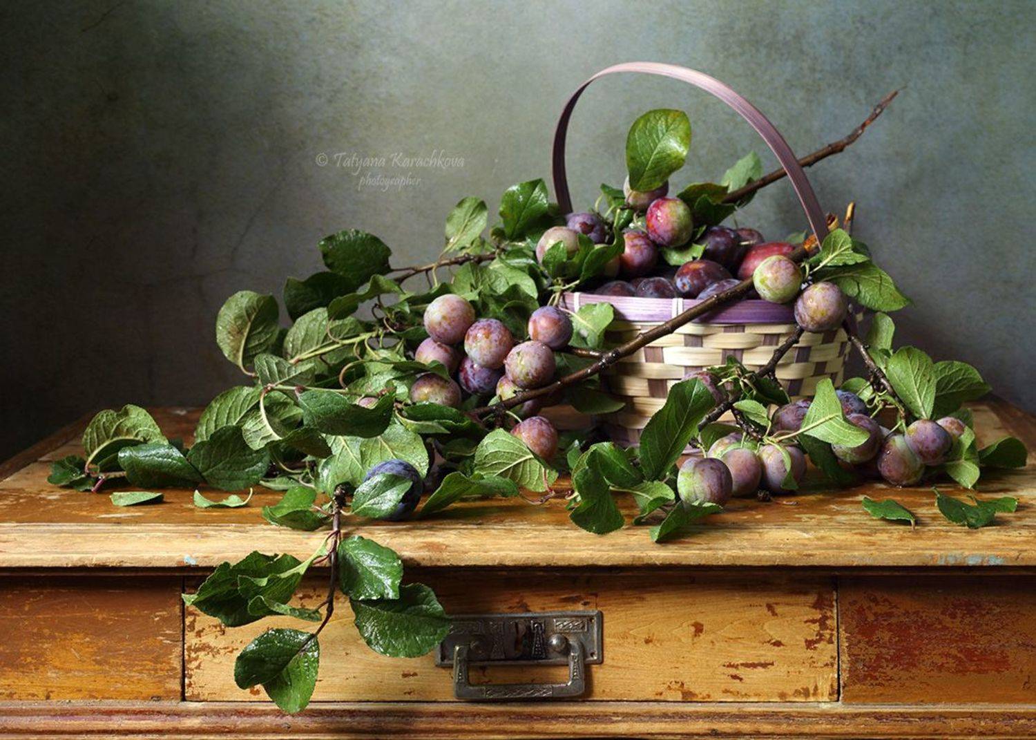натюрморт, лето, сливы, Tatyana Karachkova