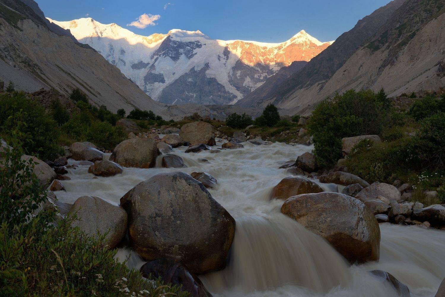 горы лето рассвет безенги, Александр Жарников