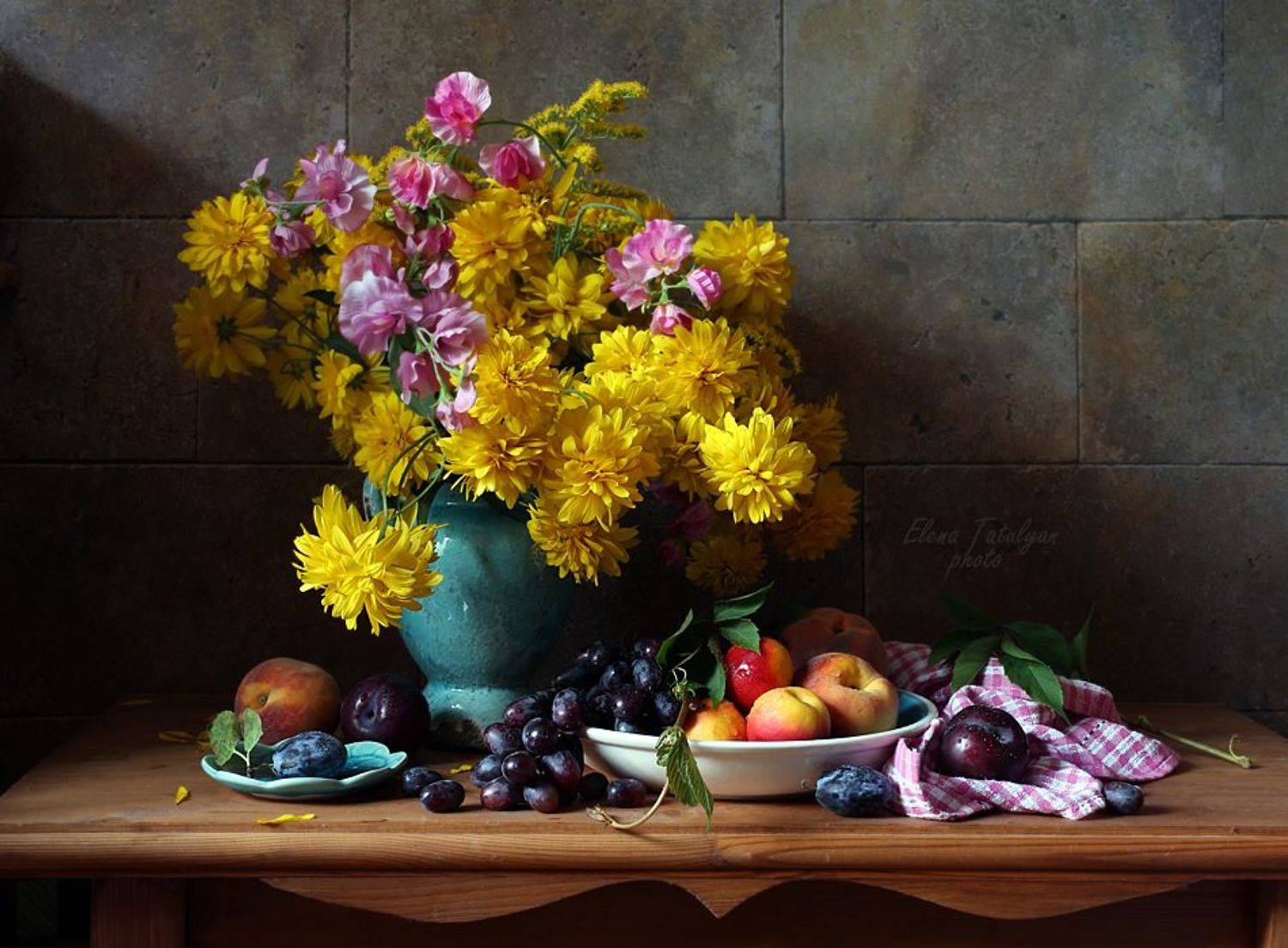 цветы, фрукты, Елена Татульян