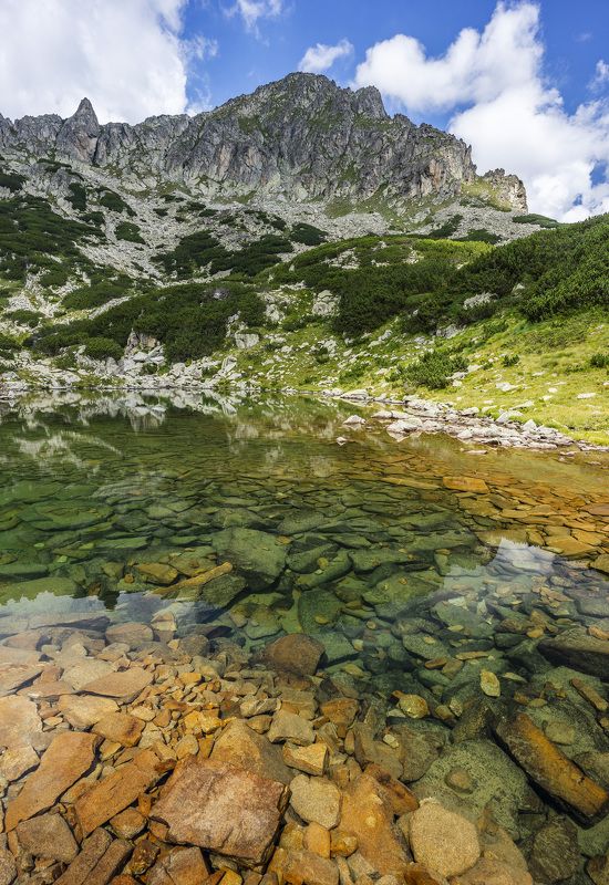 landscape nature vertical hiking lake Pirin mountain фото превью
