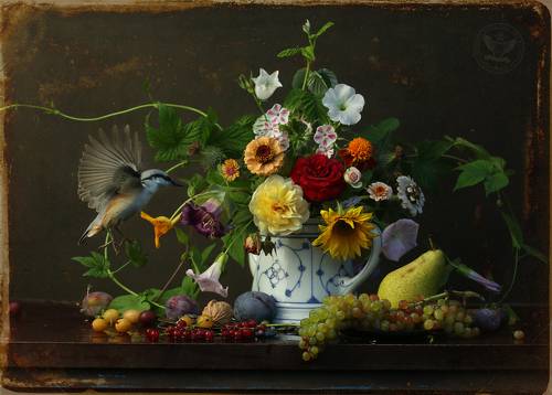 Натюрморт с поползнем