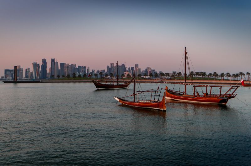 катар, лодки, дау, нд, доха, ближний восток, boat, boats, dhow, doha, middle east, qatar, ближний восток нд Катар. Лодки дау фото превью