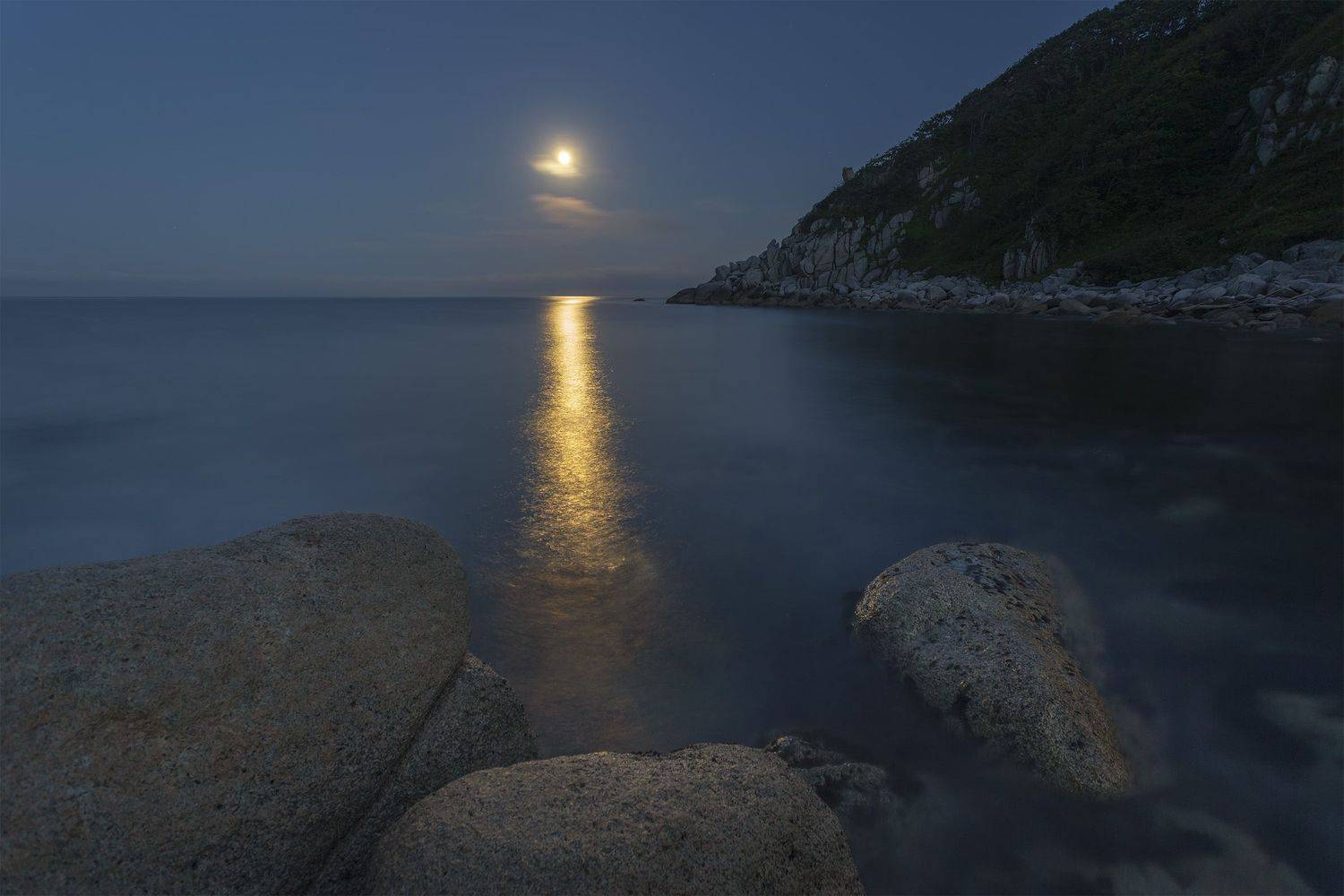 Ночь, море, луна, ALEKSANDR KUZNETSOV