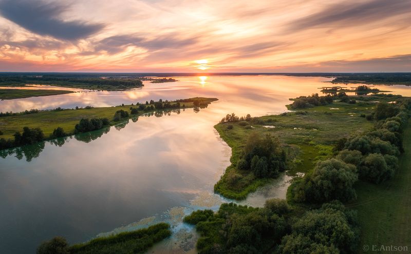 Bолжский закат фото превью