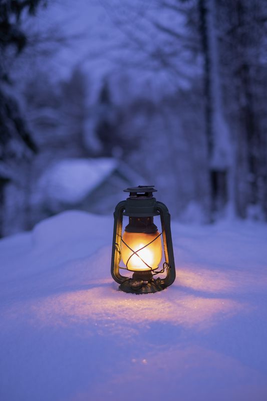 Зимним вечером фото превью