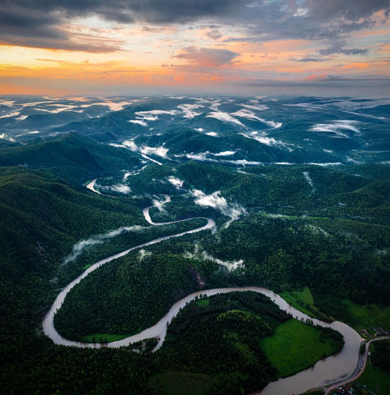 урал, южный урал, толпарово, зилим, река Серпантин фото превью