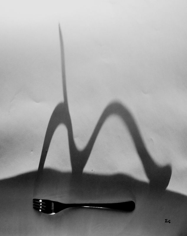 ВИЛКИ ВИЛКА ТЕНИ ТЕНЬ  FORK СКУЛЬПТУРНАЯ КОМПОЗИЦИЯ фото превью