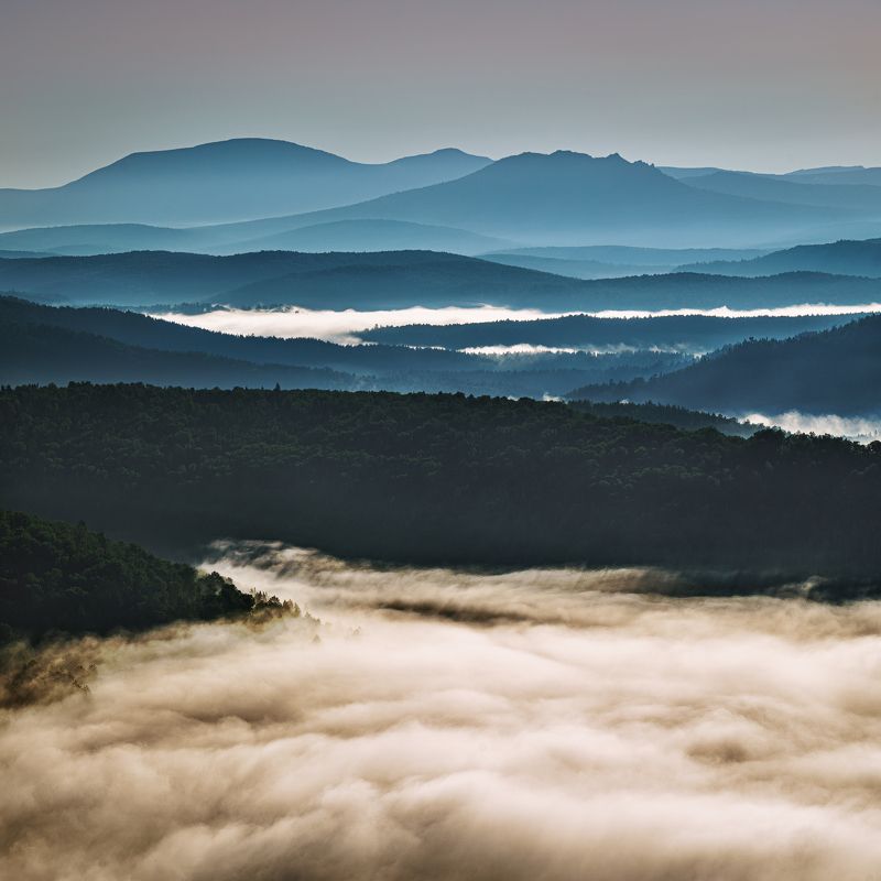 Рассвет, Ямантау, Айгир, Айгирские скалы, Зубы Шурале, Башкирия, Южный Урал Инзер. Рассвет фото превью