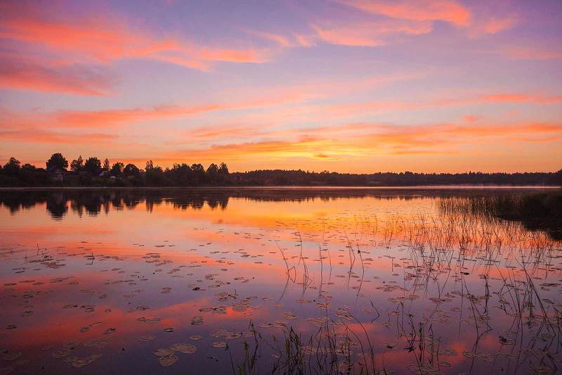 Августовский рассвет фото превью