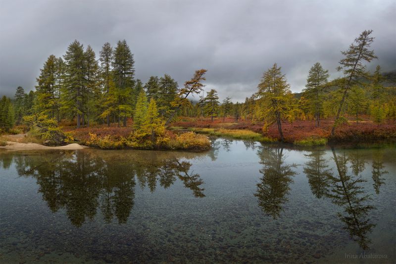 магадан, колыма, озеро джека лондона, осень Начало осени на Колыме фото превью