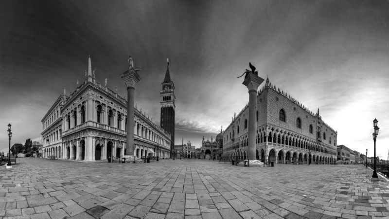 italy, venice, cityscape, B&W, COVID19, Venice фото превью