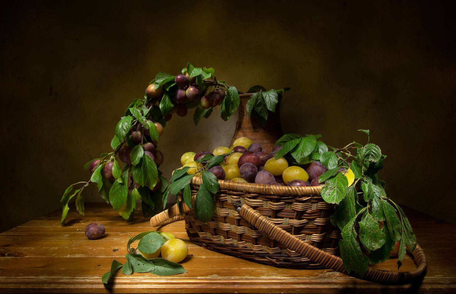 натюрморт, сливы, Феденкова Татьяна