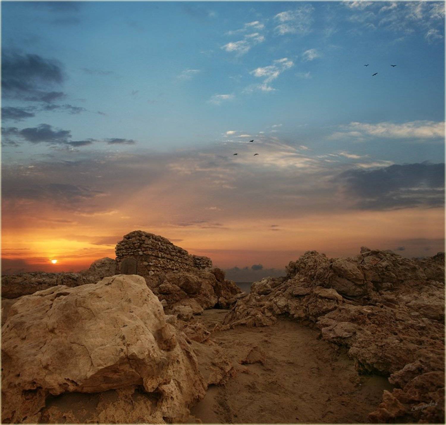 испания, рассвет, развалины римских времен, Lampadina (Svetlana Maximova)