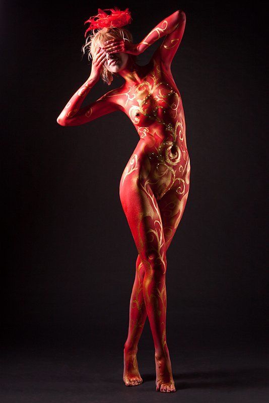 ню, бодиарт Lady Devil или Сон купца Калашникова фото превью