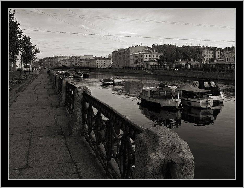 петербург, фонтанка, осень, кораблики, Kirill Shapovalov