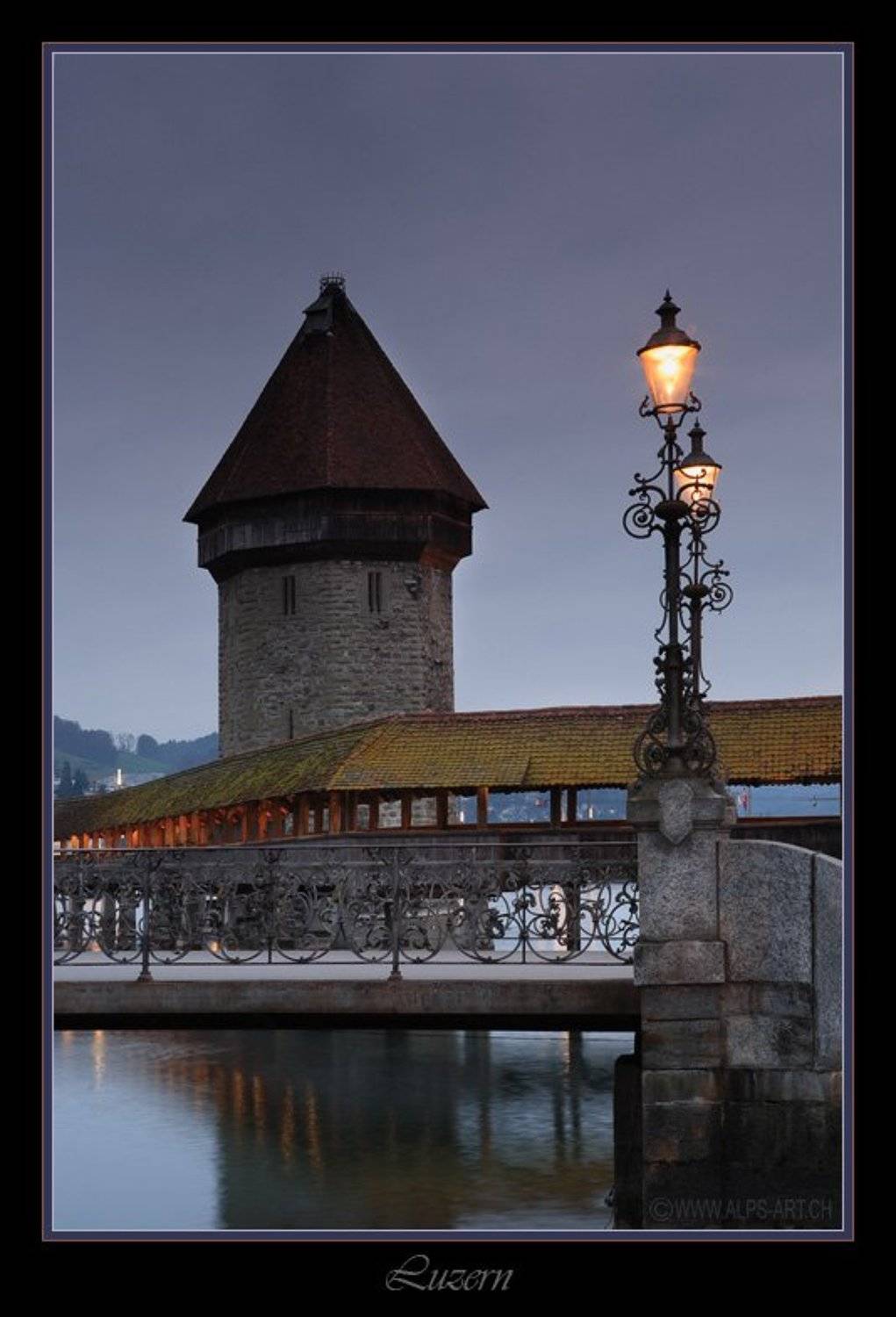 люцерн, вечер, фонарь, Forest Elf