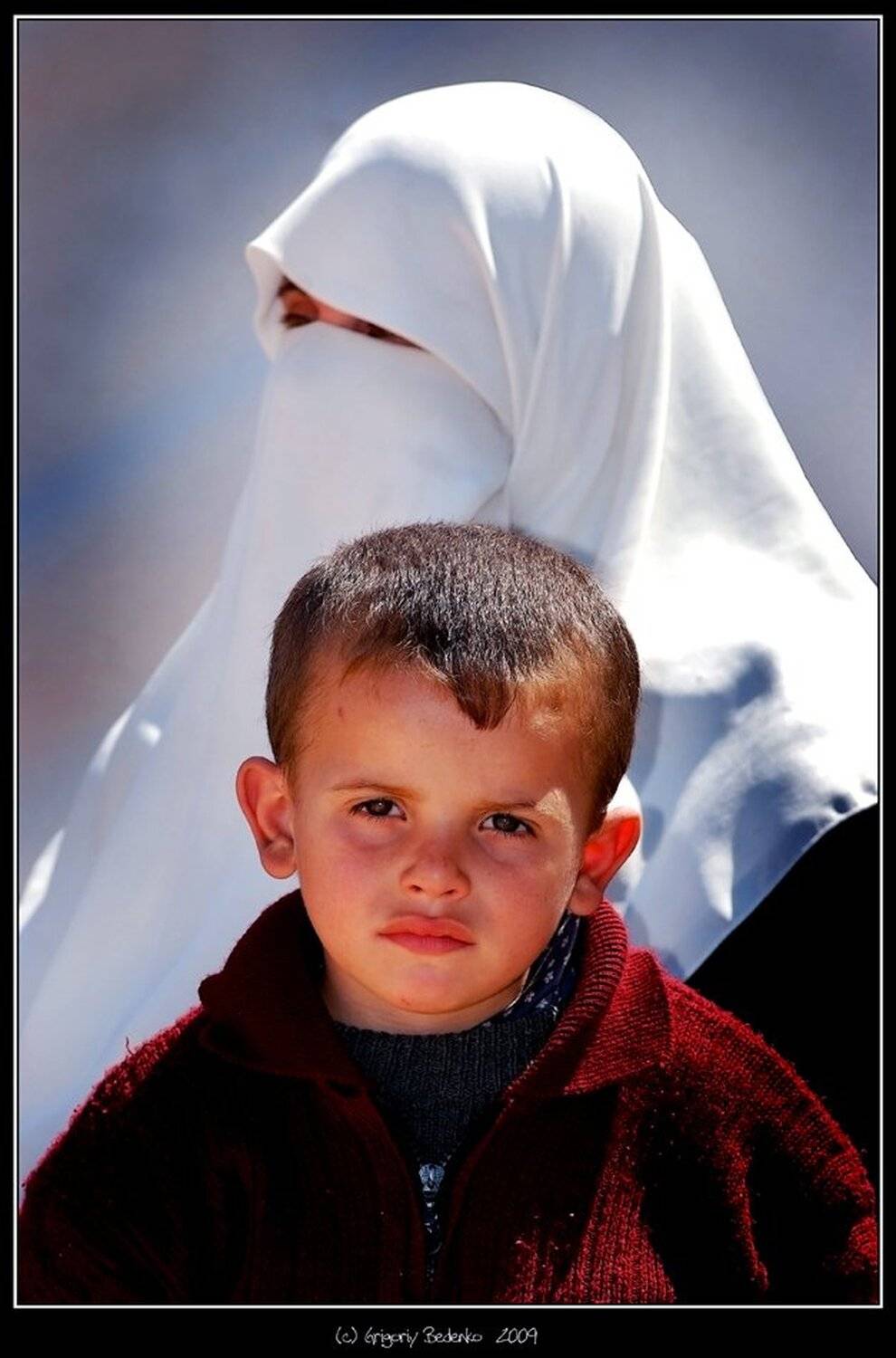 палестина, сектор газа, женщина, мальчик, Григорий Беденко